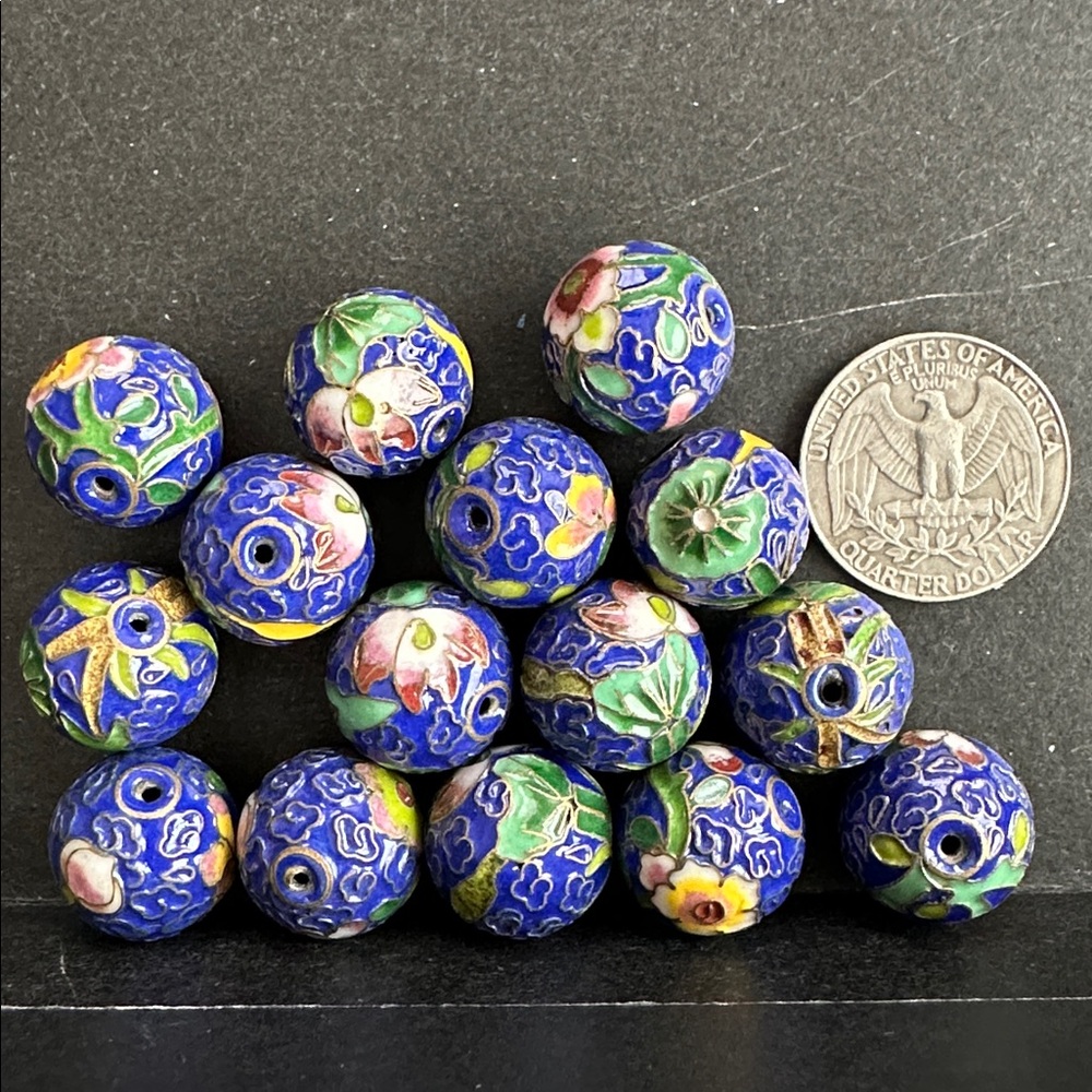 Vintage Cloisonné Beads Bunde